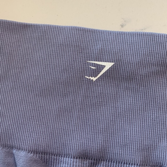 Gymshark Energy Seamless 17" High-Rise Cropped Leggings Lavender SzM - Picture 8 of 9